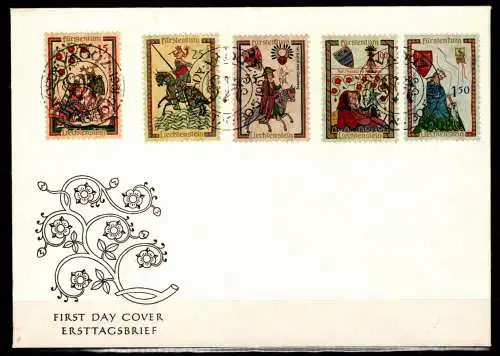 Liechtenstein 406-410 gestempelt als FDC/ Ersttagsbrief #NE398
