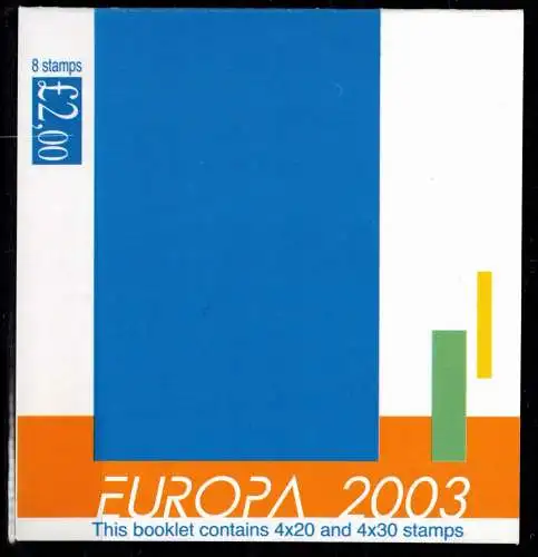 Zypern MH 4 postfrisch Markenheftchen, Cept 2003 #NE349