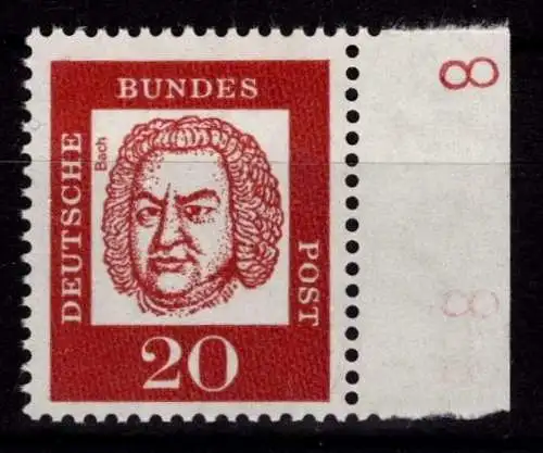 Bund 352x DZ postfrisch Randstück rechts mit Druckerzeichen 8 #NE291