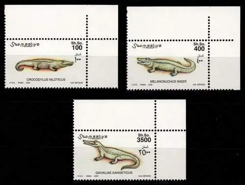 Somalia 839-841 postfrisch Krokodile #OD820