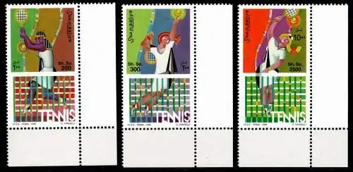 Somalia 767-769 Eckrand postfrisch Tennis #OD828