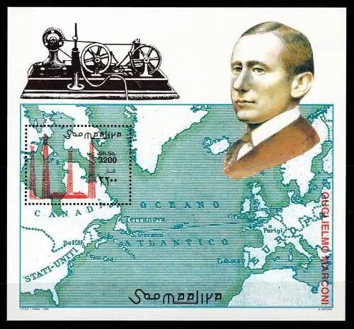 Somalia Block 89 postfrisch Marconi #OD809