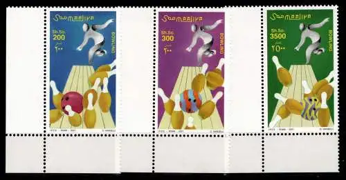 Somalia 873-875 Eckrand ul postfrisch Kegeln #OD849