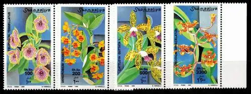 Somalia 735-738 Bogenrand rechts postfrisch Orchideen #OD834