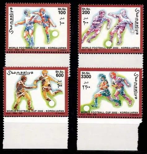 Somalia 927-930 postfrisch Fußball WM 2002 #OD846