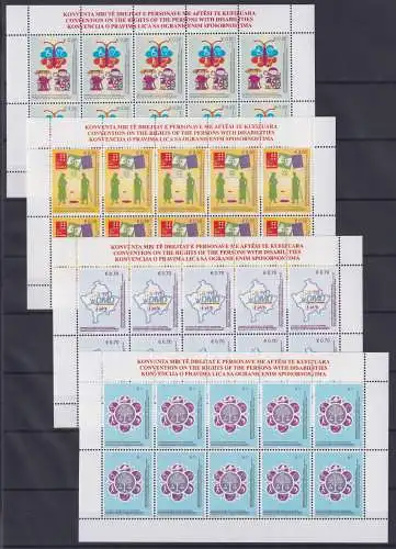 Kosovo 64-67 postfrisch als Kleinbögen #OD963