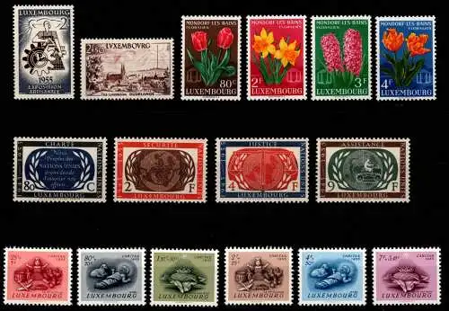 Luxemburg Jahrgang 1955 postfrisch #OD936
