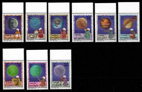 Somalia 598-606 Oberrand postfrisch Astronomie #OD897
