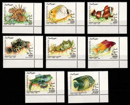 Somalia 491-498 Eckrand ur postfrisch Fische #OD858