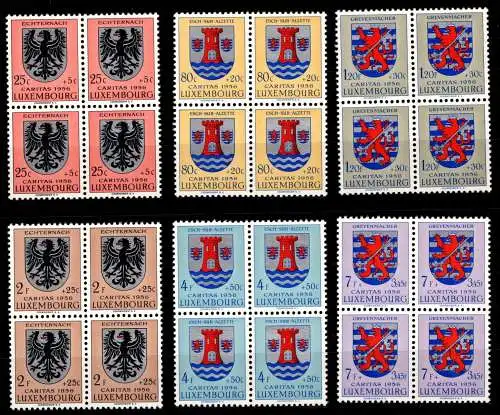 Luxemburg 561-566 postfrisch als 4er Blöcke #OD941