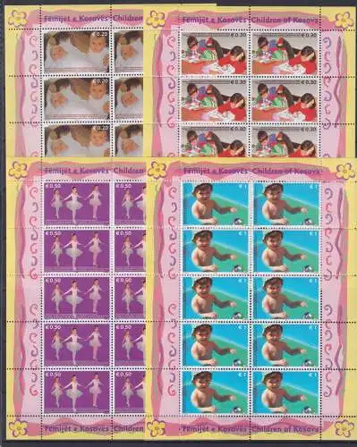 Kosovo 50-53 y postfrisch als Kleinbögen #OD964