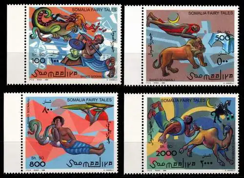 Somalia 584-587 Bogenrand postfrisch Sagen #OD876