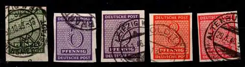 SBZ 116-119 x gestempelt 117 b-Farbe geprüft Jasch BPP #OJ644