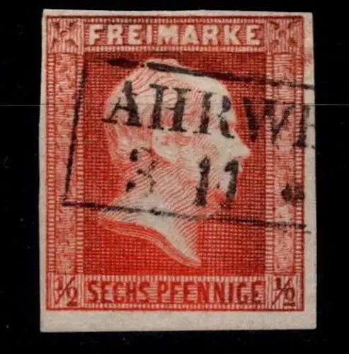 Preußen 13 a gestempelt tiefst geprüft Flemming BPP #OJ713