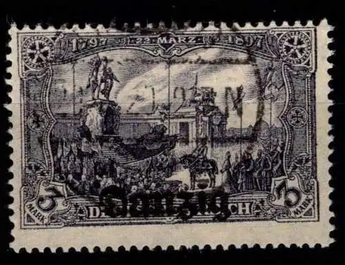 Danzig 13 b gestempelt geprüft Przynek VP, Gefälligkeit #OJ633