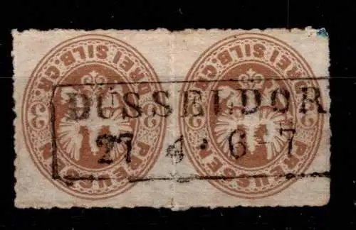 Preußen 18 a gestempelt als Paar #OJ754