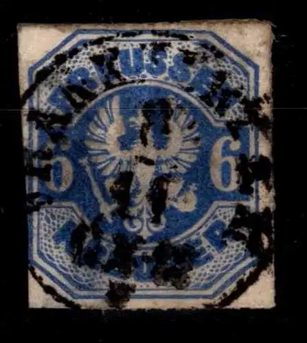 Preussen 25 gestempelt Mängel im Durchstich #OJ796