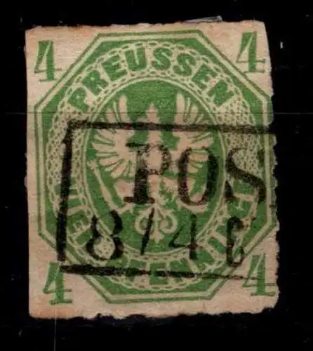 Preussen 14 gestempelt leichte Mängel im Durchstich #OJ783