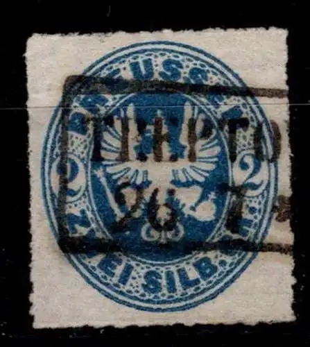 Preußen 17 b gestempelt doppelt tiefst geprüft Kastaun BPP #OJ738