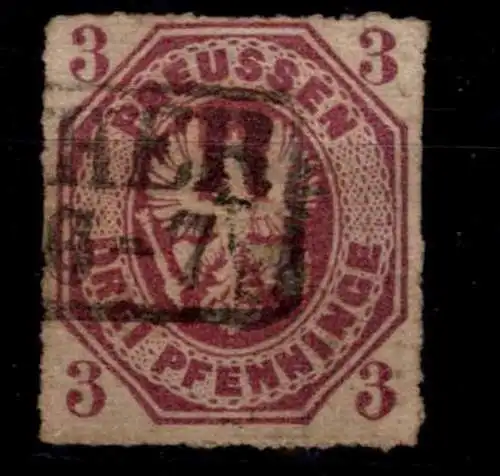 Preussen 19 gestempelt saubere Bedarfserhaltung #OJ791