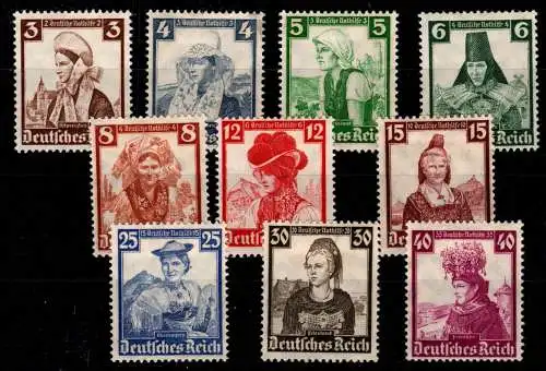 Deutsches Reich 588-597 postfrisch #OJ782