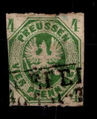 Preussen 14 gestempelt Mängel im Durchstich #OJ784