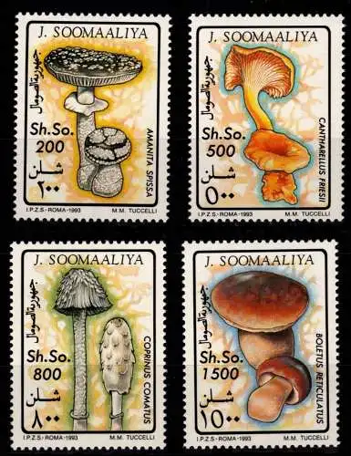 Somalia 468-471 postfrisch Pilze #OD856