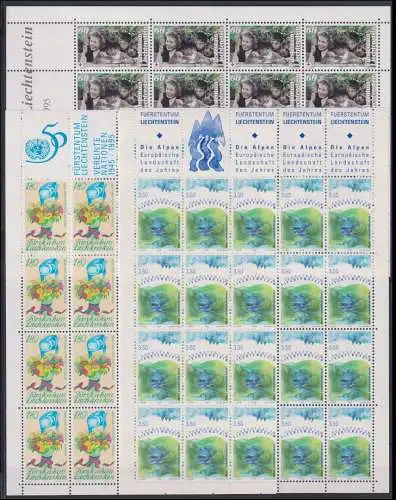 Liechtenstein 1105-1107 postfrisch als Kleinbögen #OD985