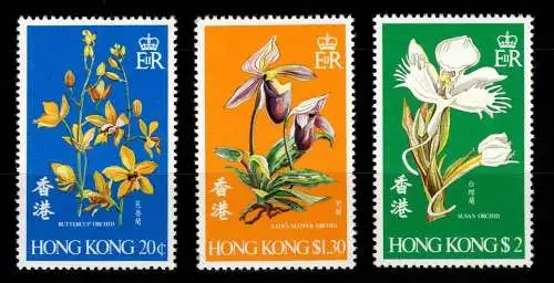 Hongkong 341-343 postfrisch Pflanzen #NN410