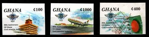 Ghana A 2114 - C 2114 B postfrisch Flugzeug #NN583