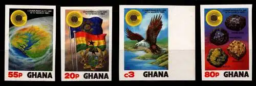 Ghana 964-967 B postfrisch Unabhängigkeit #NN589