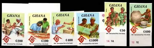 Ghana 2115-2120 B postfrisch Brauchtum #NN582
