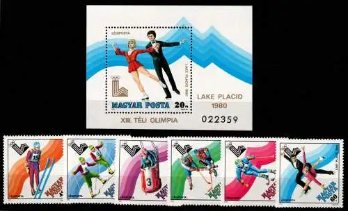 Ungarn 3390-3395 und Block 140 postfrisch Olympische Spiele #NN494