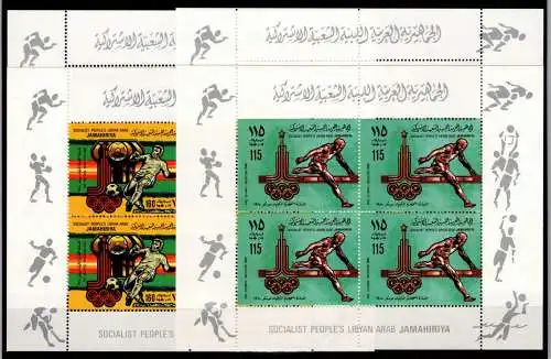 Libyen 767-770 II postfrisch Kleinbogen / Olympische Spiele #NN531
