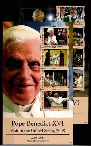 Ghana 4272-4279 postfrisch Kleinbogensatz / Papst #NN561