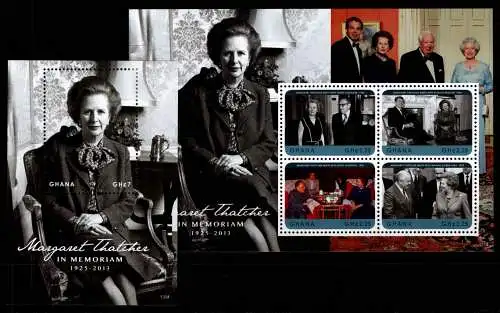 Ghana 4249-4252 und Block 514 postfrisch Kleinbogen / Politiker #NN559