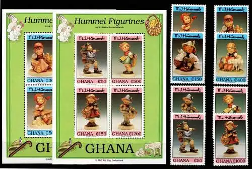 Ghana 1958-1965 und Block 245 und 246 postfrisch Kunst #NN568
