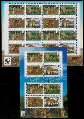 Ghana 4168-4171 postfrisch Kleinbogensatz / Wildtiere #NN553