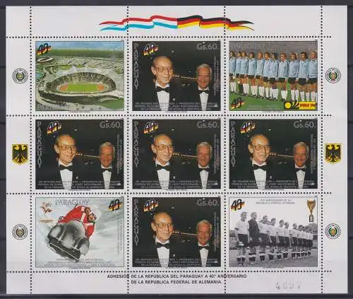 Paraguay 4356 postfrisch Kleinbogen / Olympische Spiele #NN549