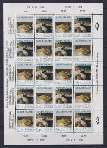 Finnland 1132 und 1133 postfrisch Kleinbogen / Kunst #NN908