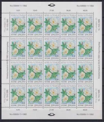 Finnland 1208 postfrisch Kleinbogen / Kunst #NN913