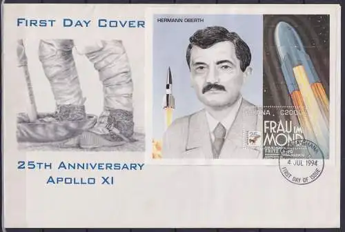 Ghana Block 254 gestempelt als FDC / Astronauten #NN580