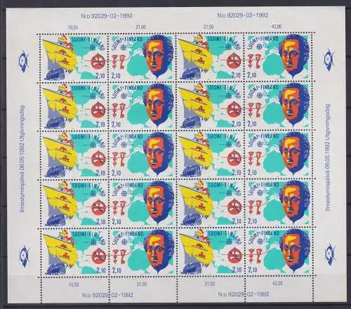 Finnland 1178 und 1179 postfrisch Kleinbogen / CEPT #NN912