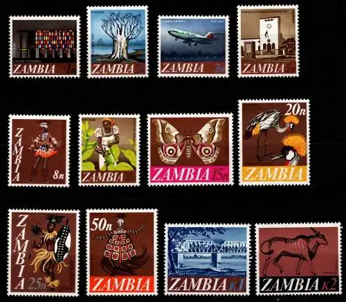 Sambia 39-50 postfrisch #OD765