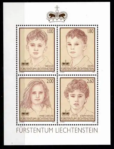 Liechtenstein Block 20 postfrisch #OD612
