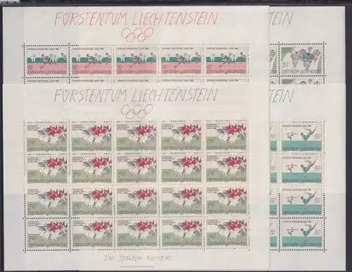 Liechtenstein 947-950 postfrisch als Kleinbögen #OD629