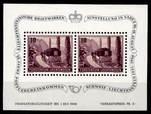 Liechtenstein Block 4 postfrisch #OD616