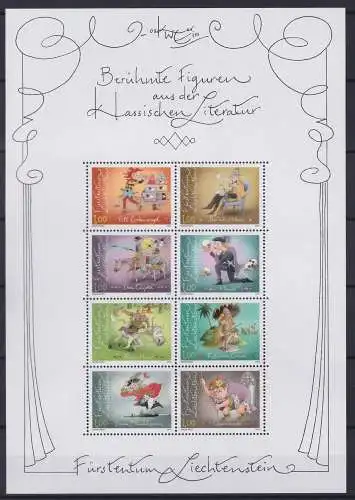 Liechtenstein 1643-1650 postfrisch als ZD-Bogen #OD623