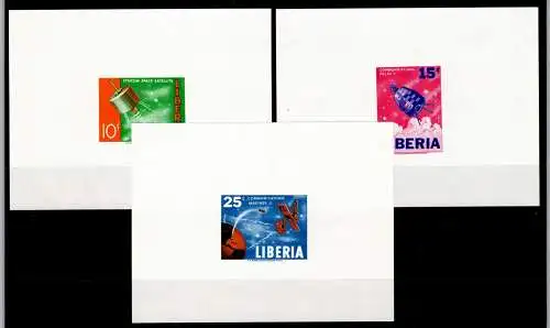 Liberia 619-622 B postfrisch als Einzelblöcke, Satelliten #OD707