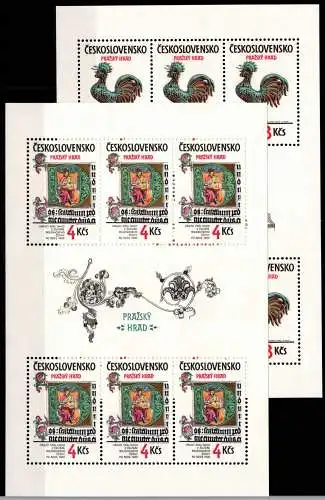 Tschechoslowakei 2773-2774 postfrisch als Kleinbögen #OD455